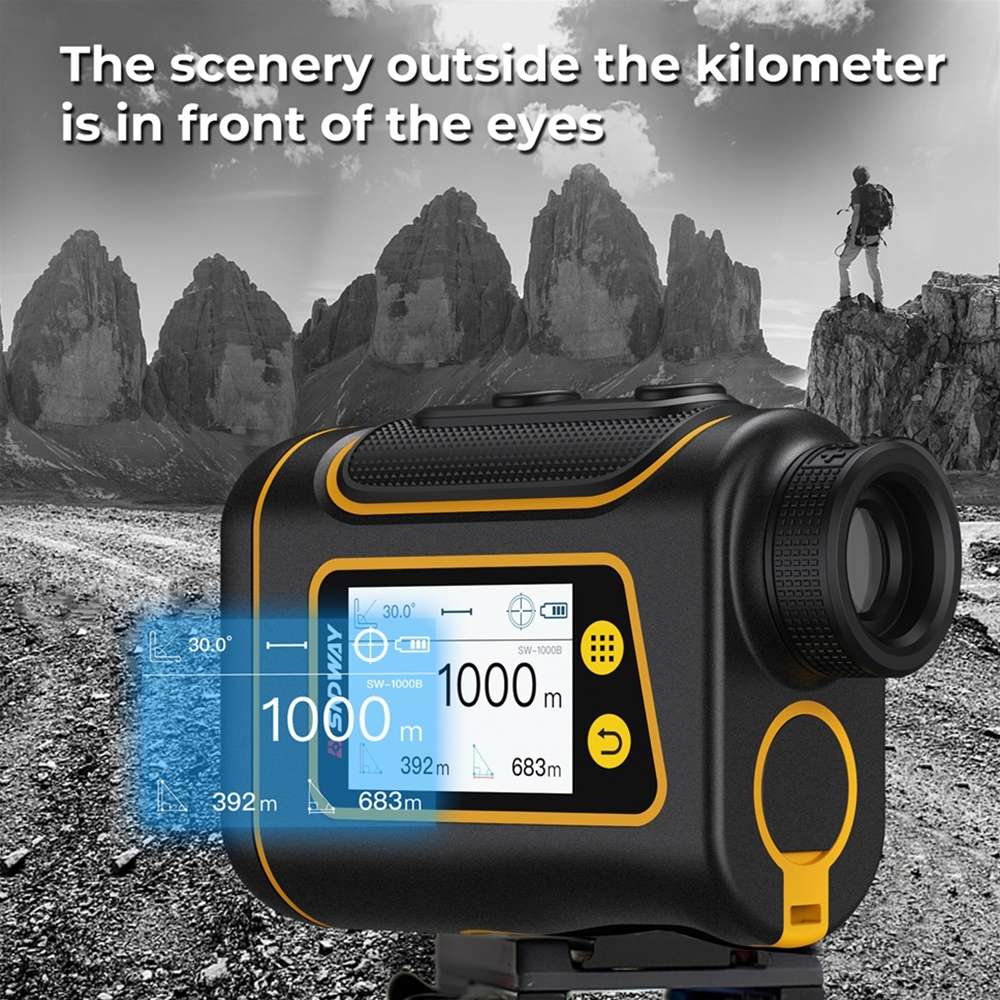 SNDWAY Rangefinder Instrument Outdoor Telescope Golf Measuring Instrument, Model: SW1000B 1000m