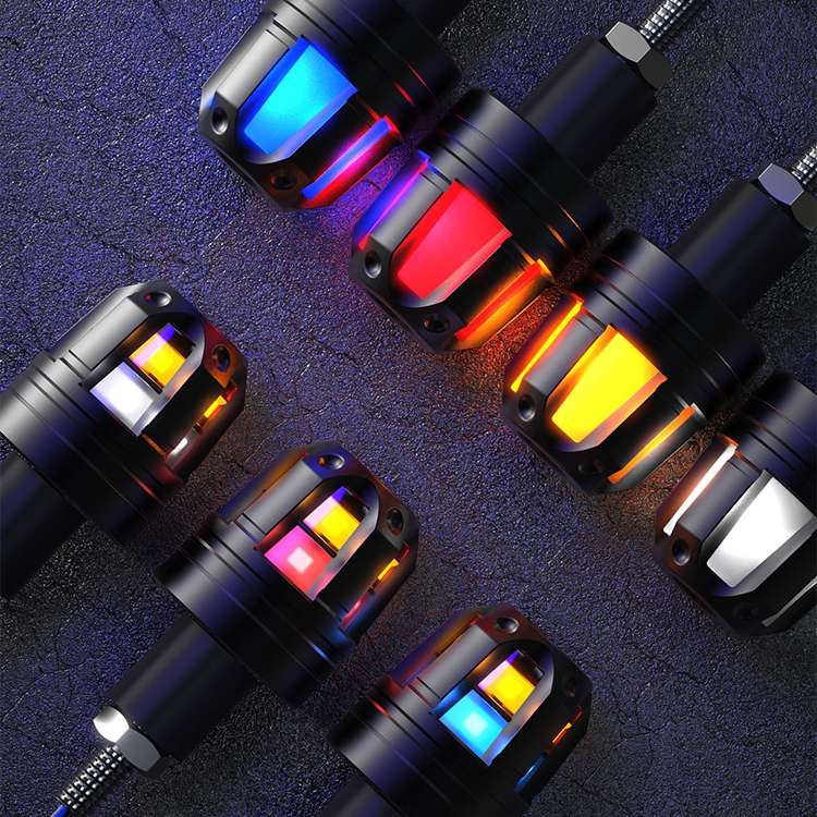 Motorcycle Universal Modified LED Hand Blocks Light(Double Lamp Red)