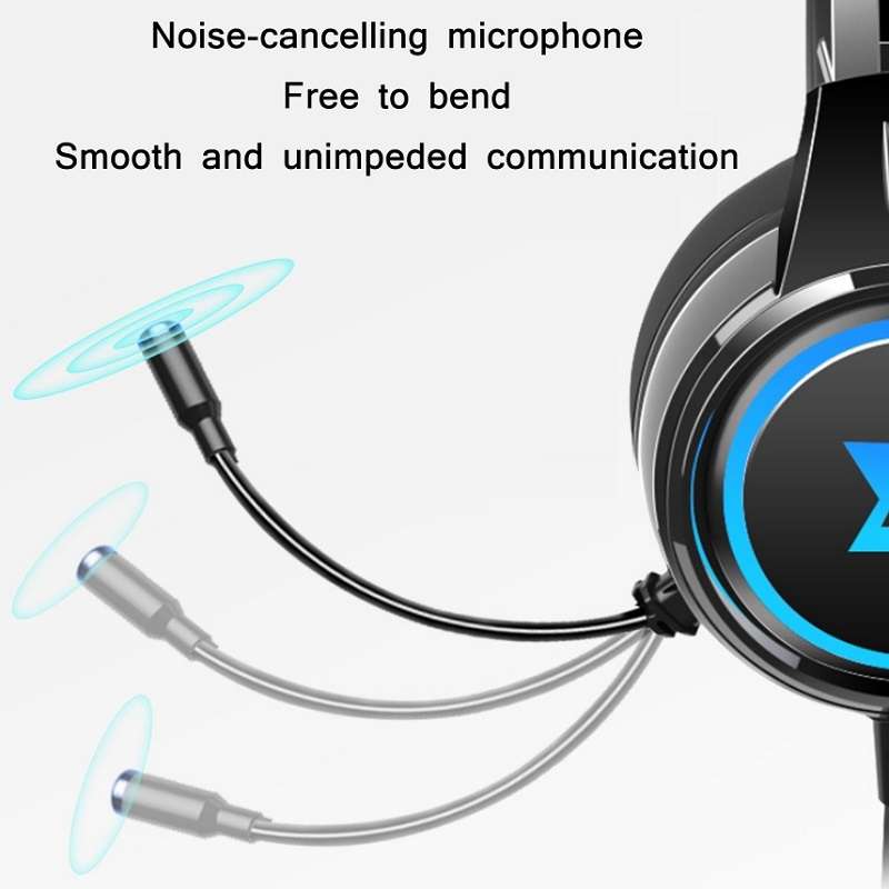 Heir Audio Head-Mounted Gaming Wired Headset With Microphone, Colour: X9S Double Hole (White)