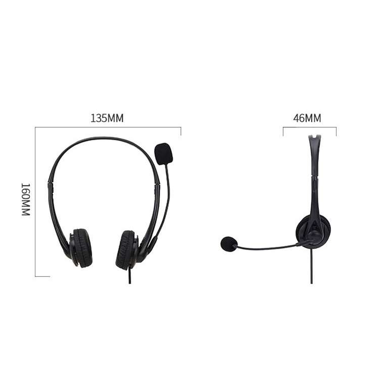 SOYTO SY490 Teaching Office Network Class Student Education Computer Headset, Style: Double Ear Bl