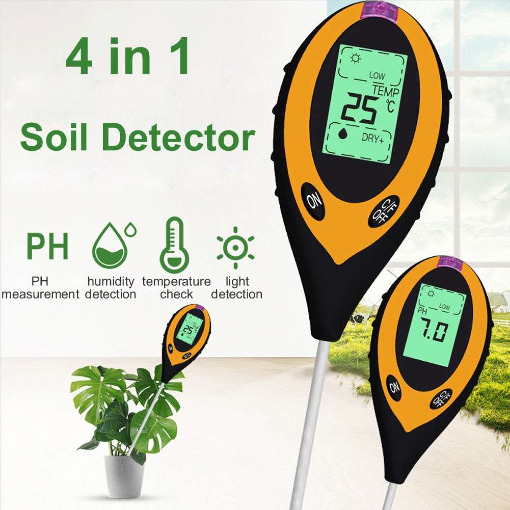 4 In 1 Soil Detector Electronic Soil PH Tester(Single Machine)