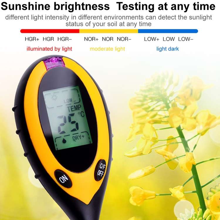 4 In 1 Soil Detector Electronic Soil PH Tester(Single Machine)