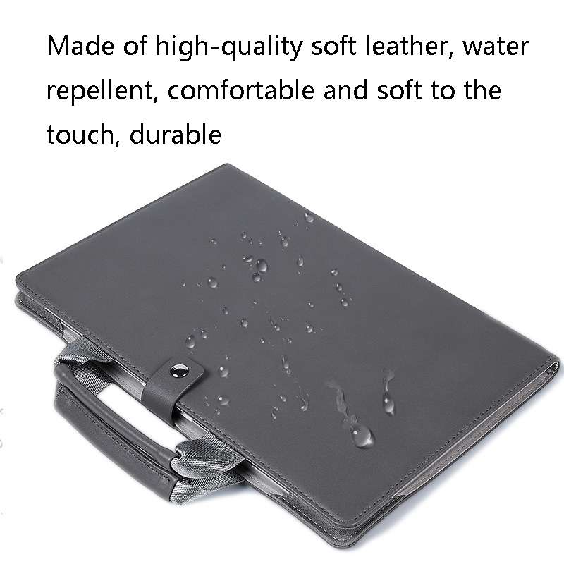 Book Style Laptop Protective Case Handbag For Macbook 14 inch(Camel)