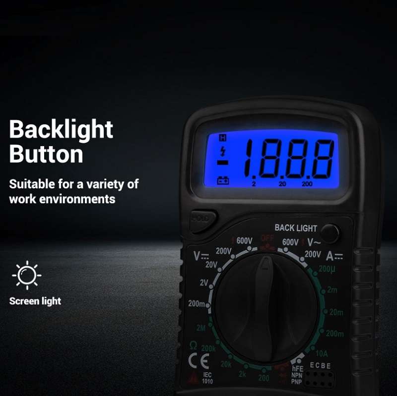 ANENG XL830L Multi-Function Digital Display High-Precision Digital Multimeter, Specification: Standa