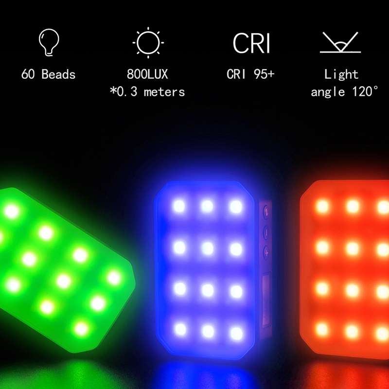Ulanzi VL60 RGB Light Magnetic Mini Photography Live Fill Light