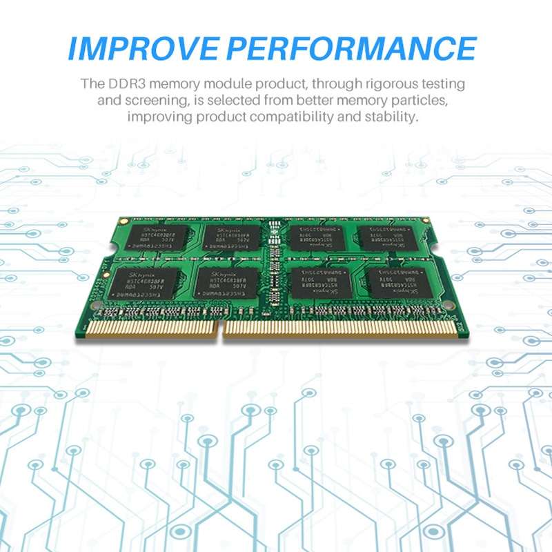 OSCOO DDR3 NB 1600MHz Computer Memory, Memory Capacity: 4GB