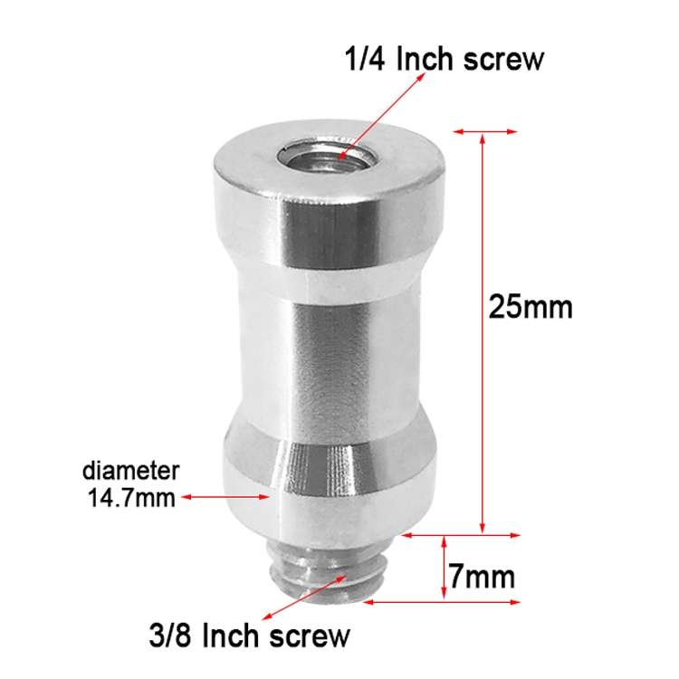 10 PCS Screw Adapter 1/4 Female to 3/8 Male Screw