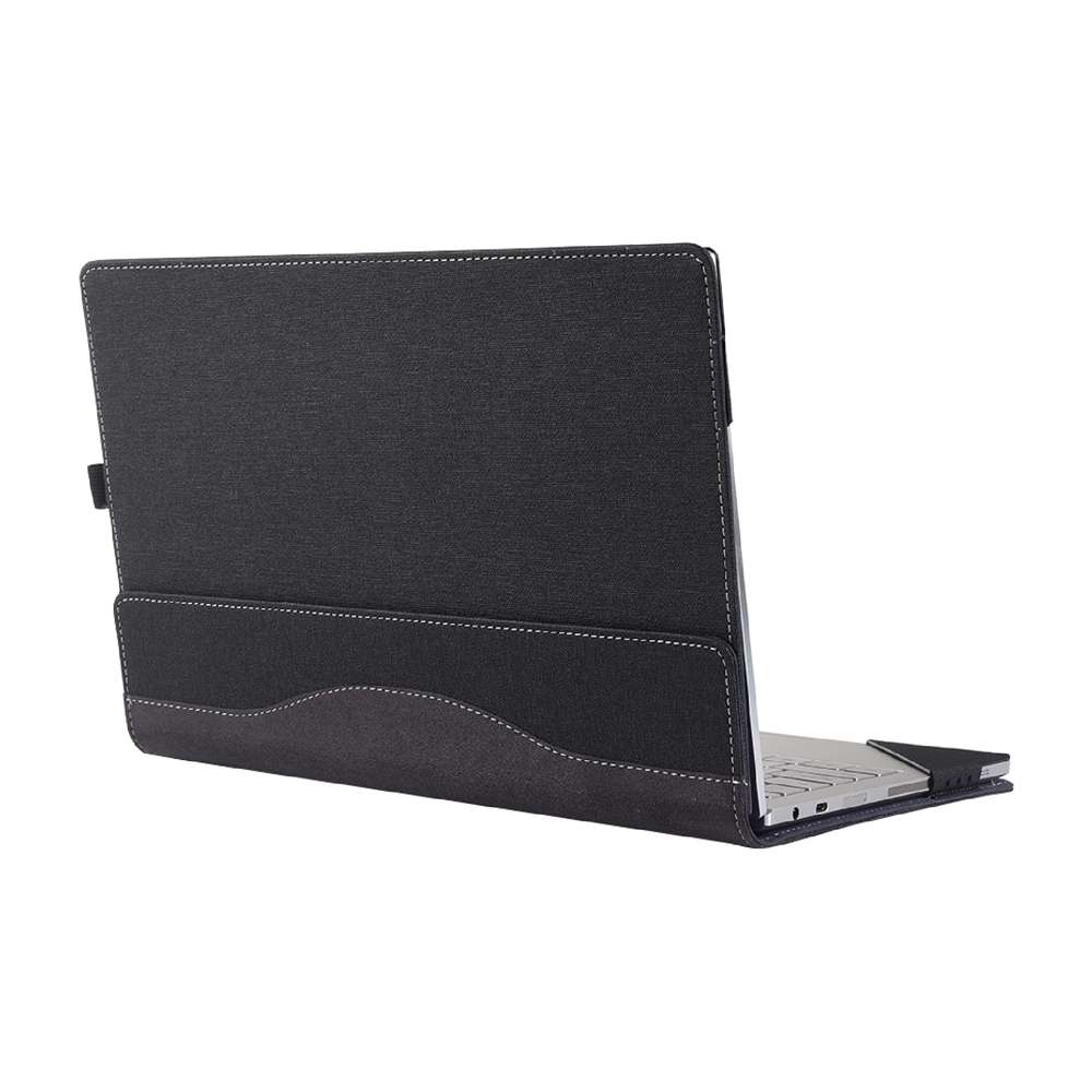 Multifunctional PU Leather Laptop Case With Stand Function, Color: 13.3 inch Black