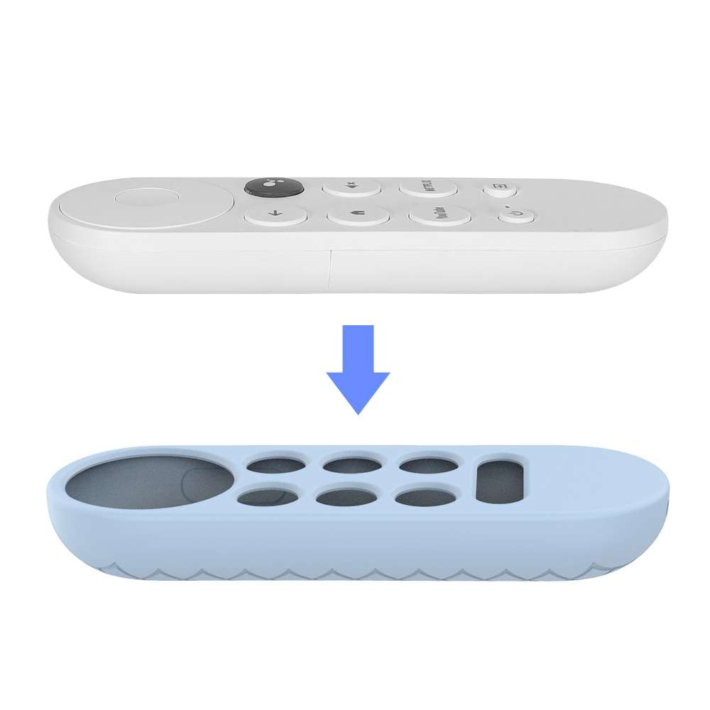 2 PCS Silicone Protective Shell for Google Chromecast 2020 Remote Control(Red)
