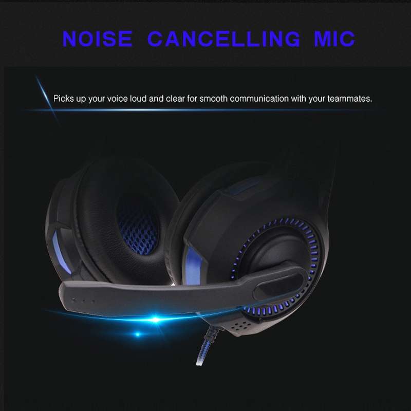 Soyto SY885MV Luminous Gaming Computer Headset For PS4 (Black Red)