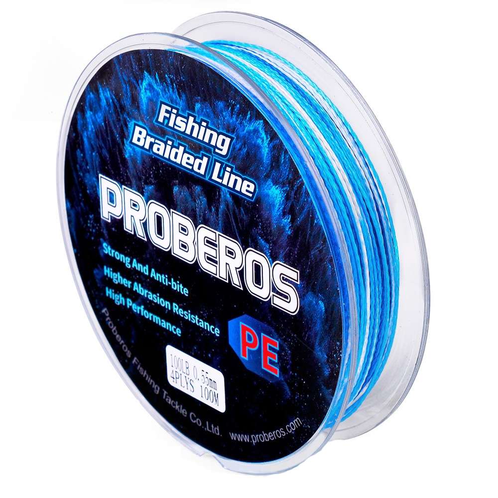 2 PCS PROBEROS 4 Edits 100M Strong Horse Fish Line, Line number: 7.0 / 70lb(Green)