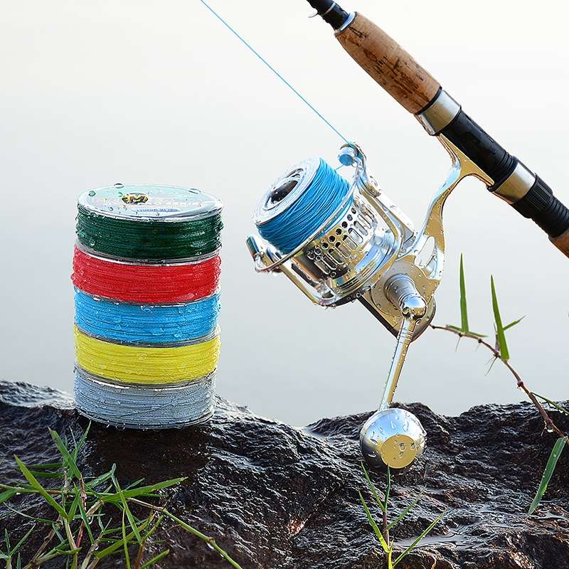 2 PCS PROBEROS 4 Edited 100M Strong Horse Fish Line, Line number: 0.8 / 10LB(Green)