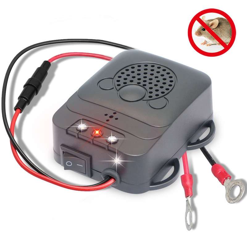 532 Vehicle Ultrasonic Mouse Repeller(Black)
