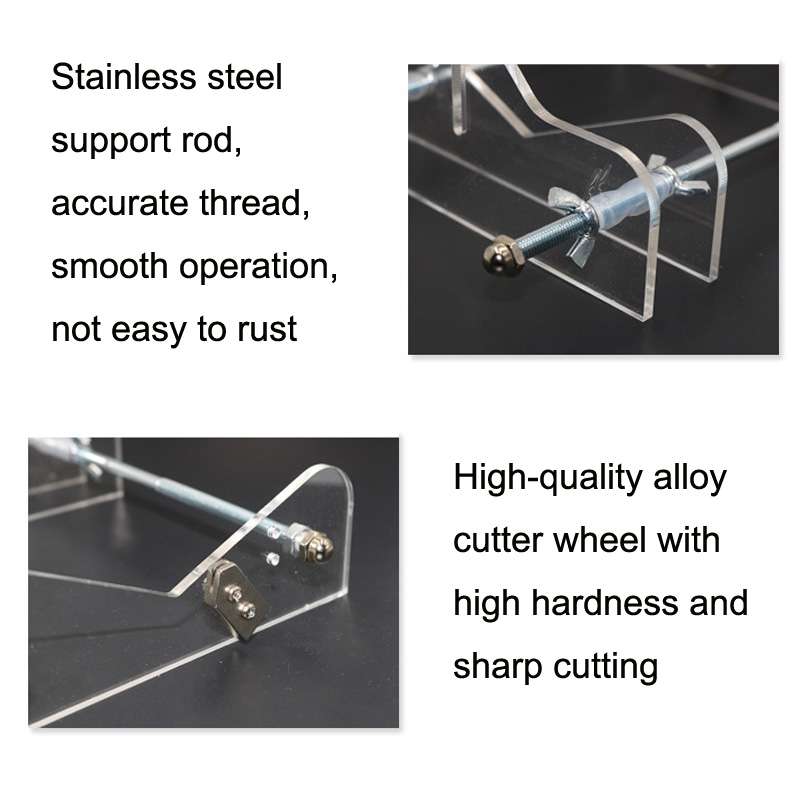 TL060020 Stainless Steel Glass Bottle Cutter, Specification: Square Bottle (Yellow)