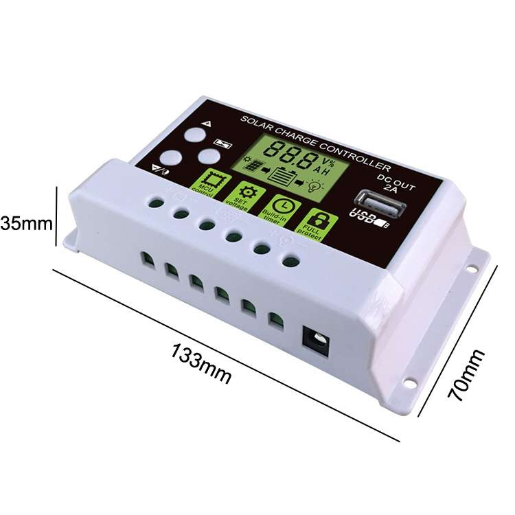 10A LED Smart Off-Grid System Lithium Battery Solar Street Light Charge Controller