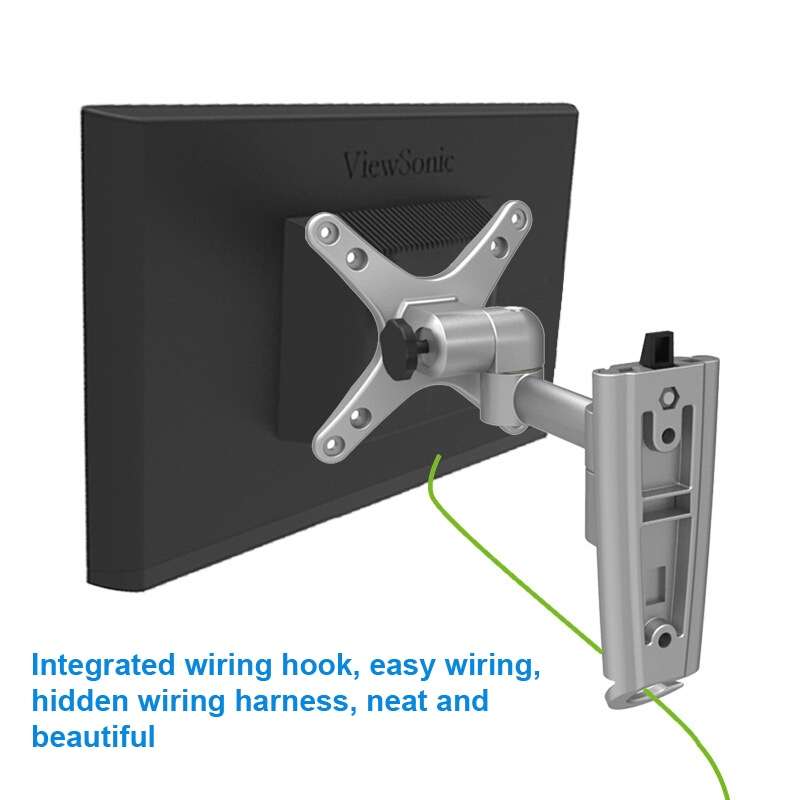 Gibbon Mounts L03 Aluminum Alloy Quick Release Computer Monitor Wall Mount Bracket (Silver Gray)