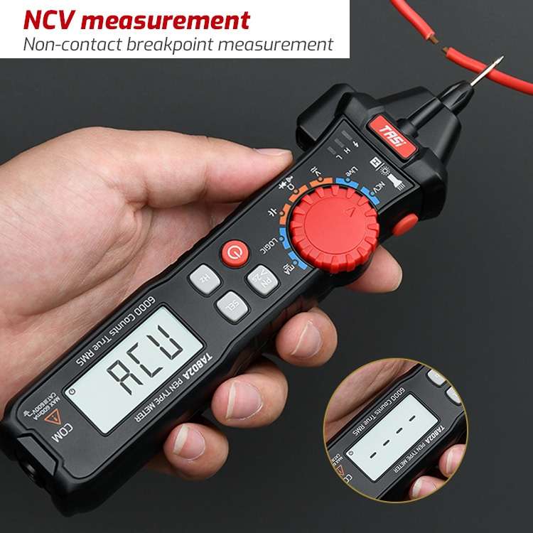 TASI Pen Multimeter Small Portable Intelligent Universal Table, Style: TA802B Automatic Identificati