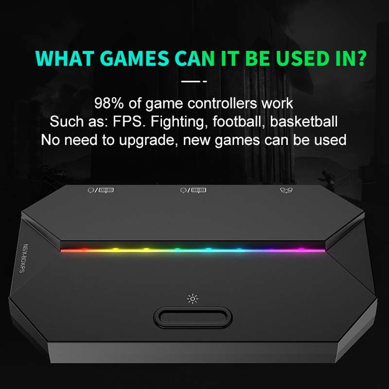 ZIYOU LANG G6L Gamepad To Keyboard Mouse Converter For Nintendo Switch / Xbox / PS4,Specification: