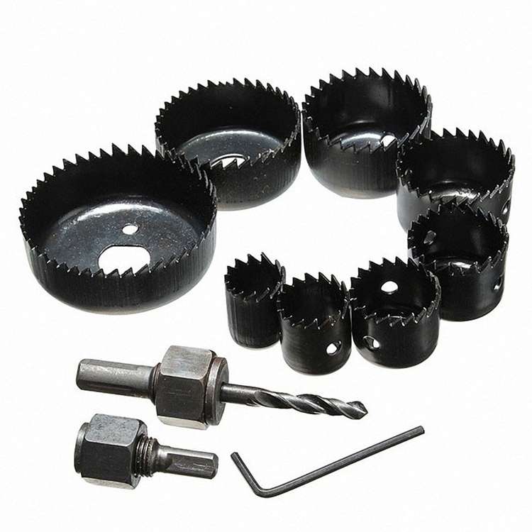 11 PCS / Set 11PCS Woodworking Hole 19-64mm Plaster Plate Ceiling Light Ceiling Eye Hole Saw