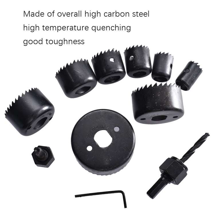 11 PCS / Set 11PCS Woodworking Hole 19-64mm Plaster Plate Ceiling Light Ceiling Eye Hole Saw