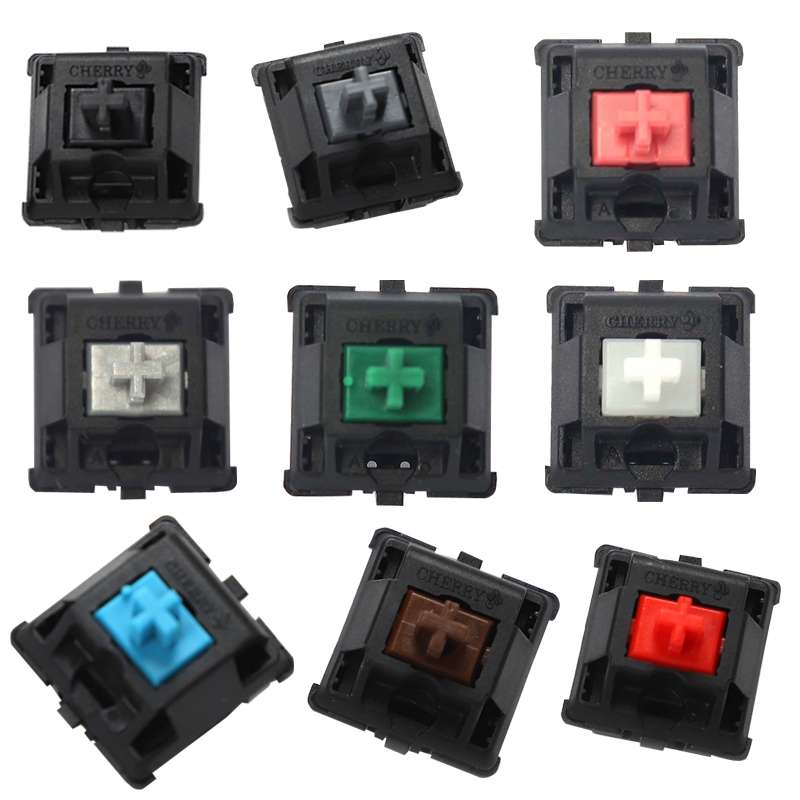 10PCS Cherry Shaft MX Switch Linear Keyboard Shaft, Color: Red Shaft