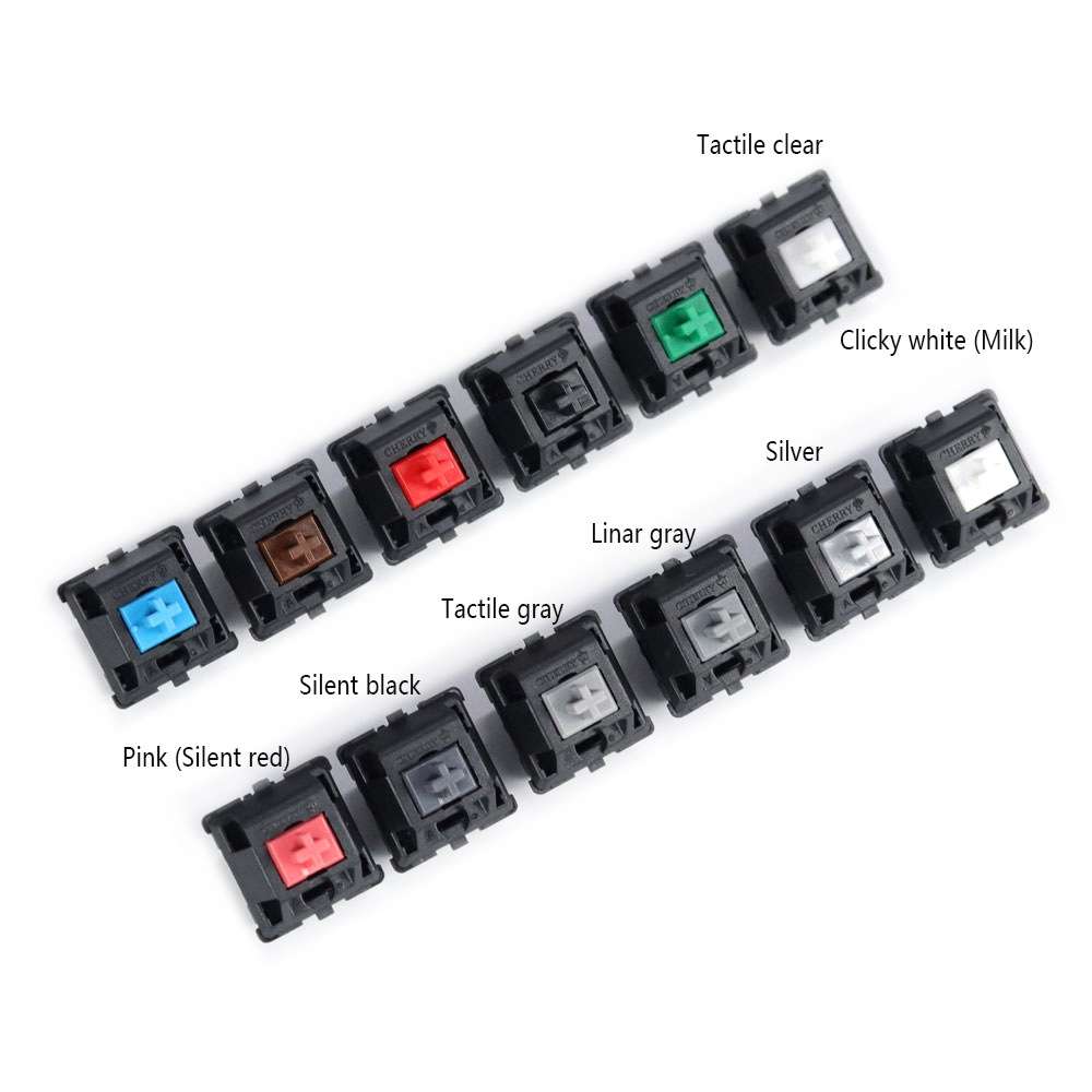 10PCS Cherry Shaft MX Switch Linear Keyboard Shaft, Color: Red Shaft