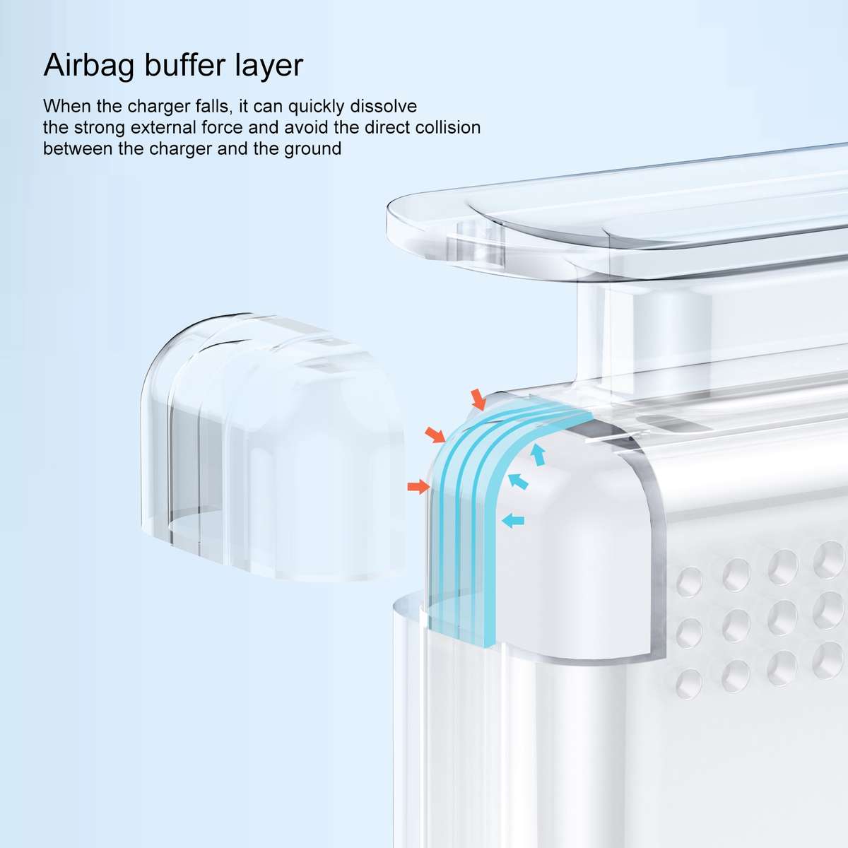OATSBASF Transparent Silicone Power Protective Case For IPhone MacBook Pro Air 60W / 61W