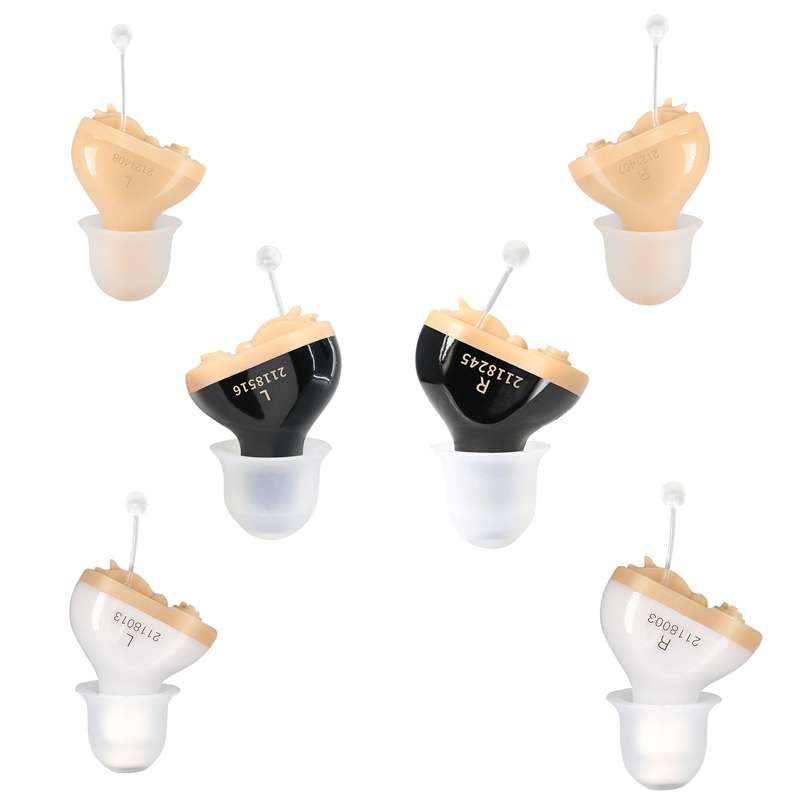 Battery Type Digital Noise Reduction Hearing Aid Elderly Sound Amplifier(Complexion Left Ear)