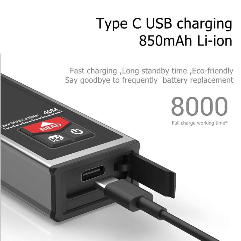 SNDWAY SW-B60 Laser Rangefinder Infrared Measuring Ruler, Style: 60m Precision Version