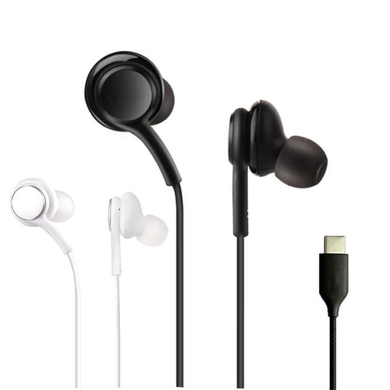 115 Type-C Digital Chip Wire-controlled Headphones For Samsung Note 10 (White)