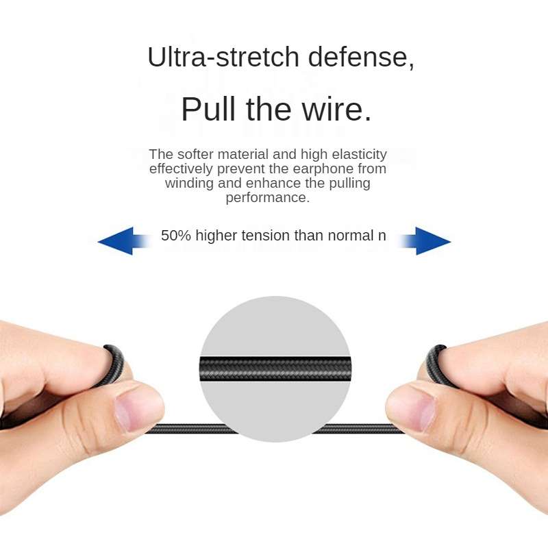 115 Type-C Digital Chip Wire-controlled Headphones For Samsung Note 10 (White)