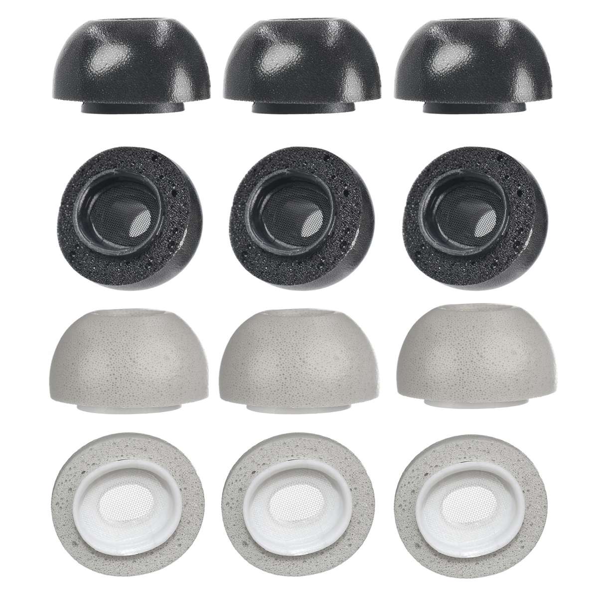 2 PCS Earbuds Memory Foam Ear Caps For TWS Airpods Pro,Size: Medium Gray
