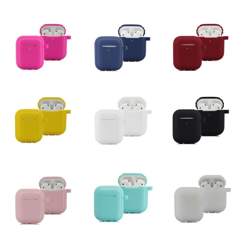 Bluetooth Earphone Soft Silicone Case For AirPods 1/2 (Transparent)