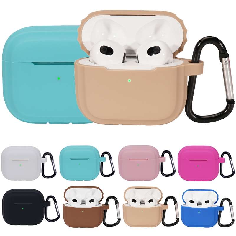 Bluetooth Earphone Soft Silicone Case For AirPods 3 (White)