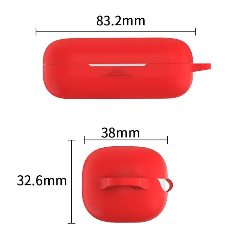 Bluetooth Earphone Silicone Protective Case for Huawei Honor FlyPods 3(Black)