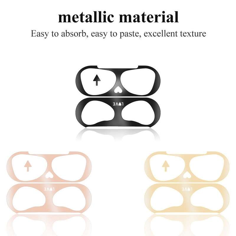 2 PCS Headphone Inner Cover Protective Metal Dustproof Sticker for AirPods 3(D2)