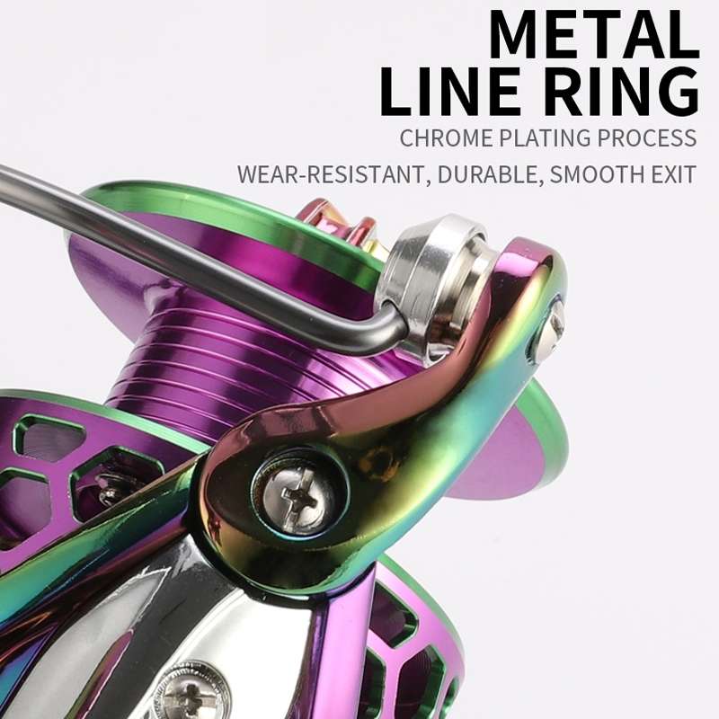 Colorful Metal Fish Line Wheel Long Throw Sea Rod Spinning Wheel, Specification: SK5000