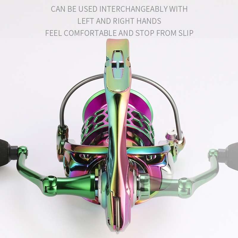 Colorful Metal Fish Line Wheel Long Throw Sea Rod Spinning Wheel, Specification: SK5000