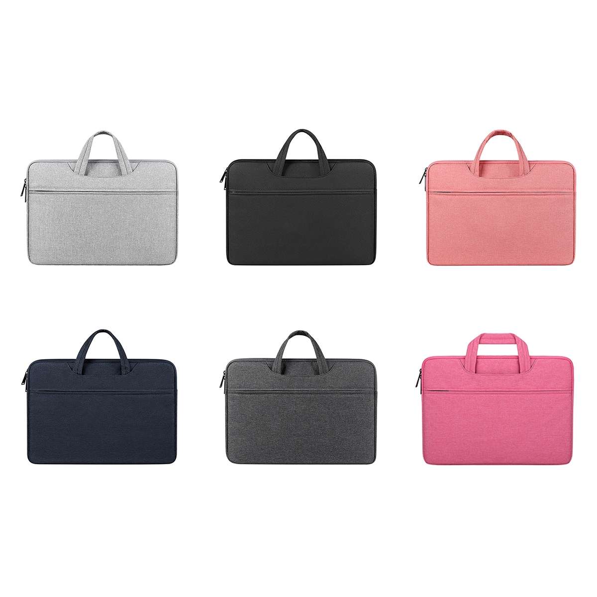 ST01 Large-Capacity Waterproof Shock-Absorbing Laptop Handbag, Size: 15.6 inches(Deep Sky Gray)