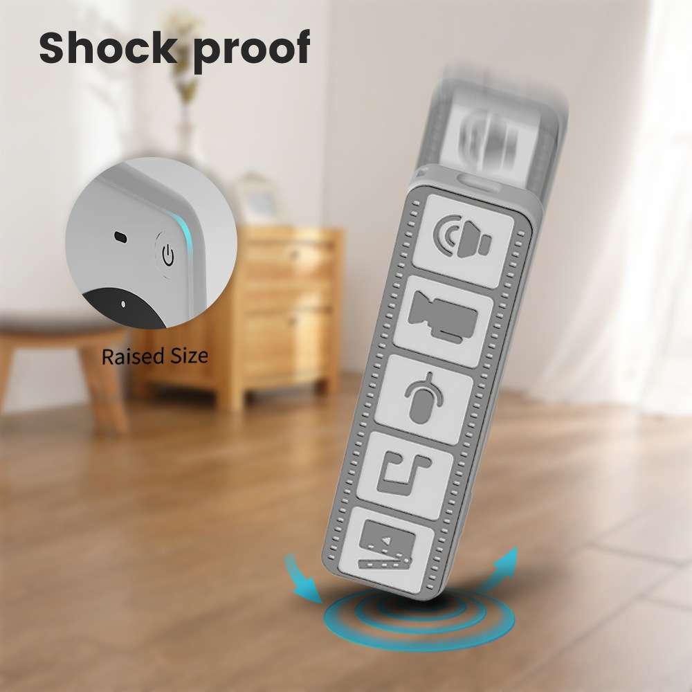 Silicone Remote Controller Waterproof Anti-Slip Protective Cover For Apple TV 4K 2021(Brown)