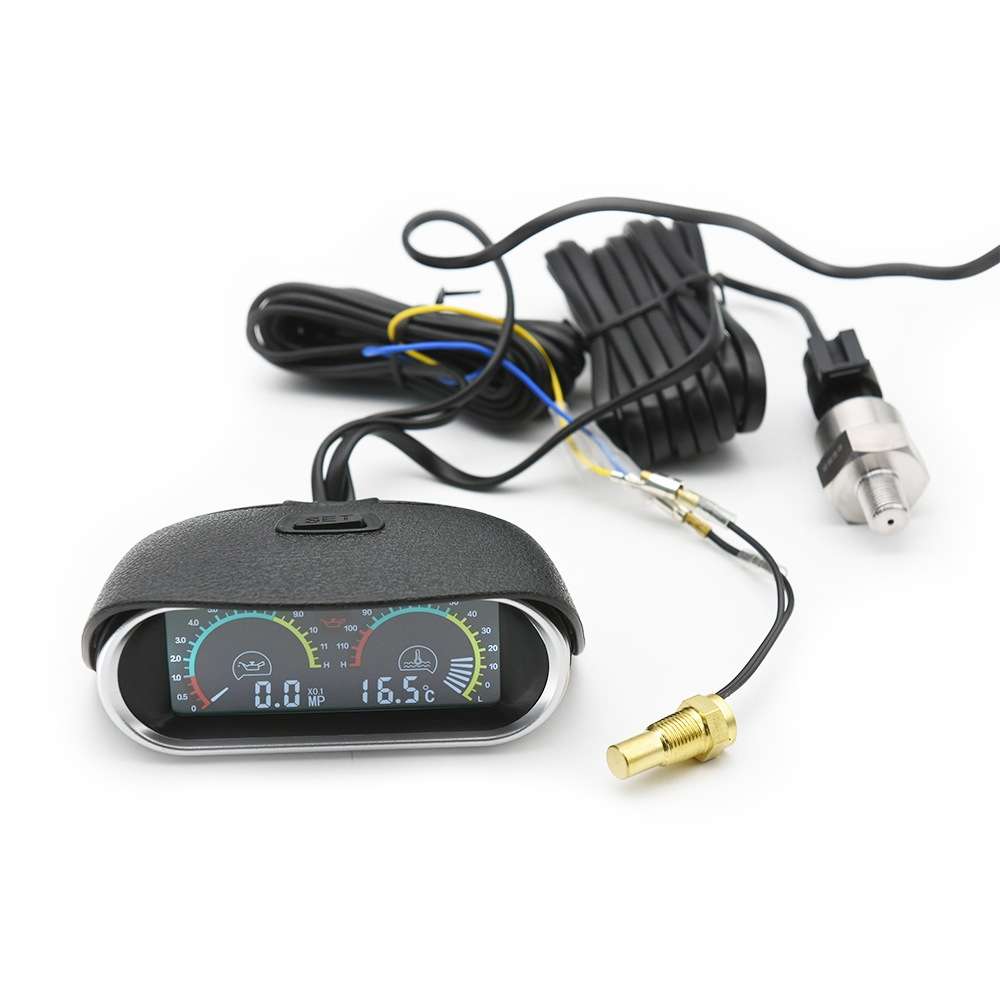 Agricultural Vehicle Car Modification Instrument, Style: Oil Meter (NPT1/4) With Voltage