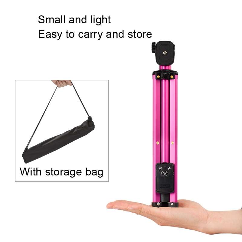 YUNTENG 1688 Selfie Stick Tripod Bluetooth Remote Control Camera Stand(Black)