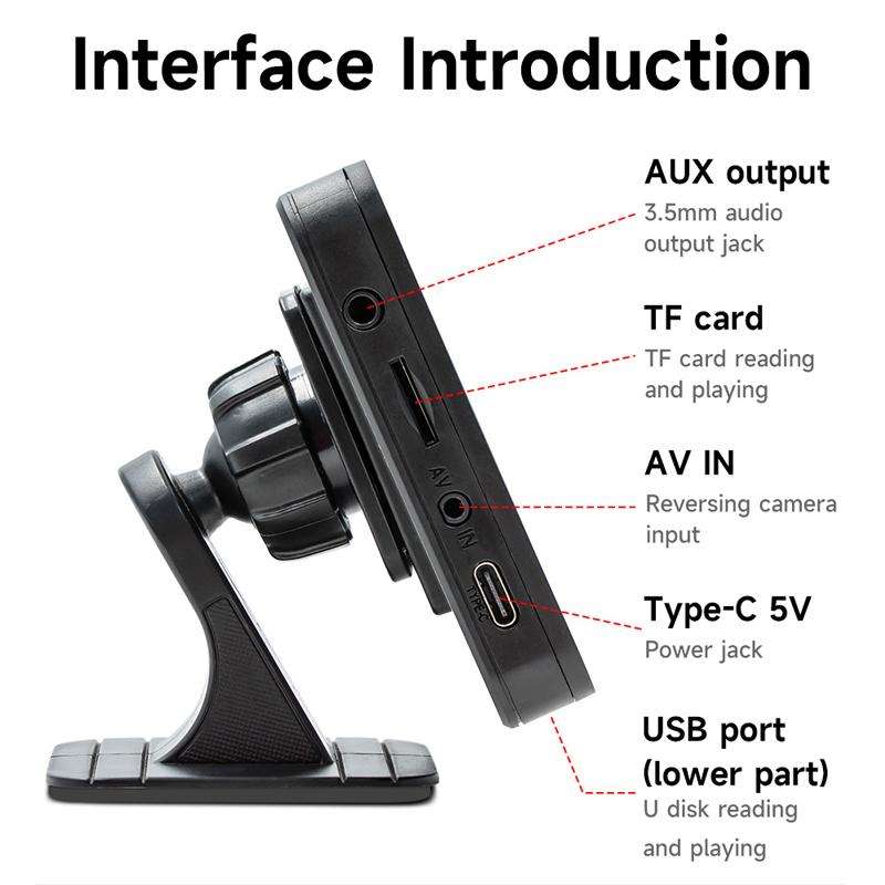 CarPlay/Android Auto Wireless Screen Projection Portable MP5(B5340)