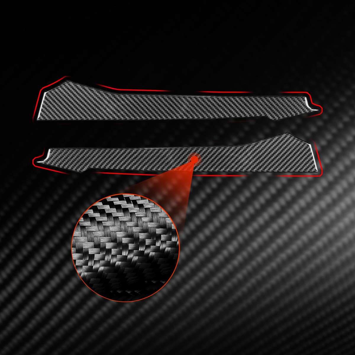 For Chevrolet Corvette C8 2pcs /Set Front Vent Sticker(Black)