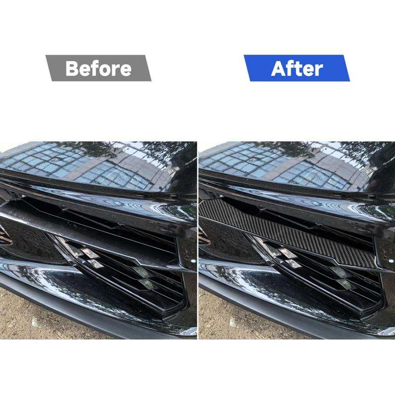 For Chevrolet Corvette C8 2pcs /Set Front Vent Sticker(Black)