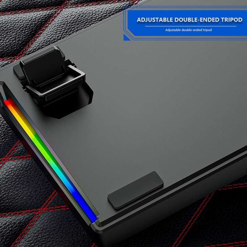 Dark Alien K710 71 Keys Glowing Game Wired Keyboard, Cable Length: 1.8m, Color: Pink Green Shaft