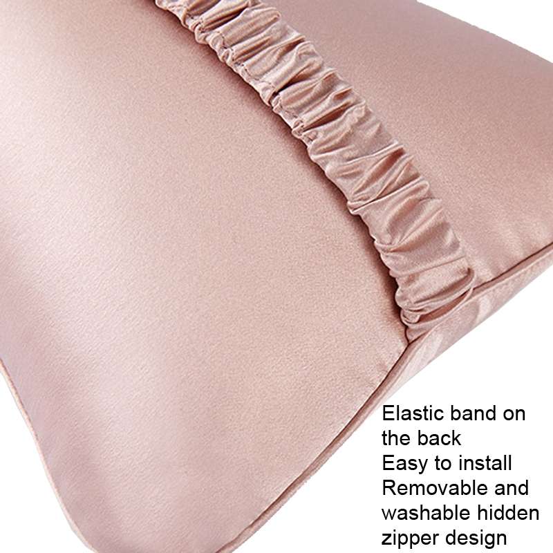 TZ19 Silk Car Head Pillow Car Memory Foam Comfort Lumbar Support(Champagne)