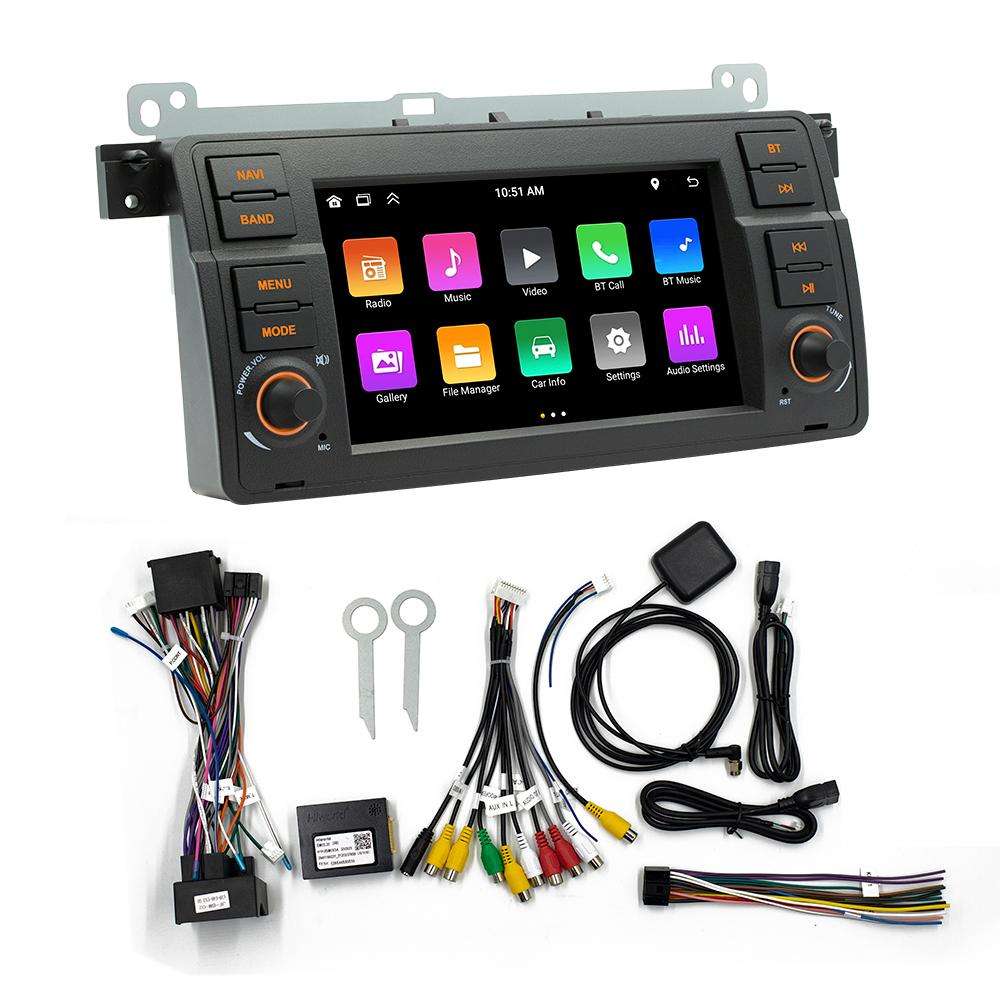 For BMW E46 7 Inch GPS Navigation WIFI Car MP5, Memory: 1+32G