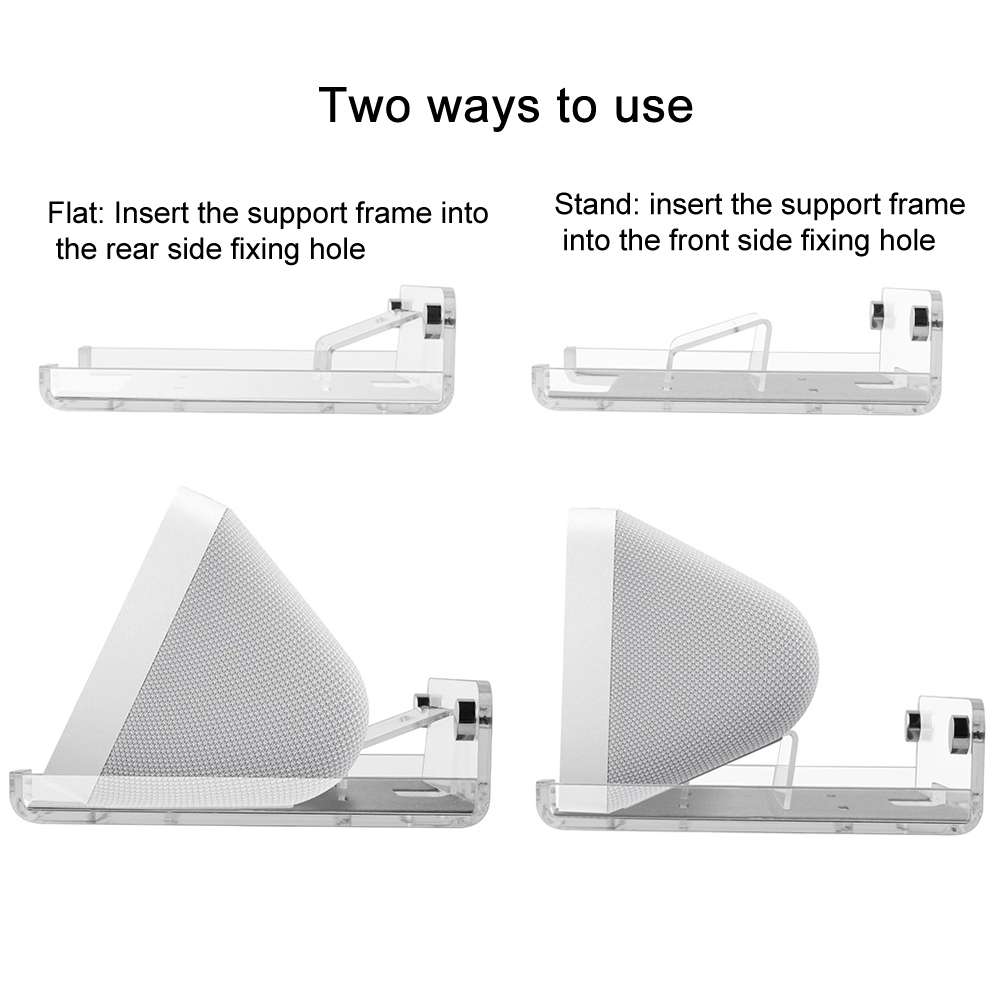 For Amazon Echo Show 5 Speaker 5.5-inch Wall Mount Audio Organizer(Transparent)