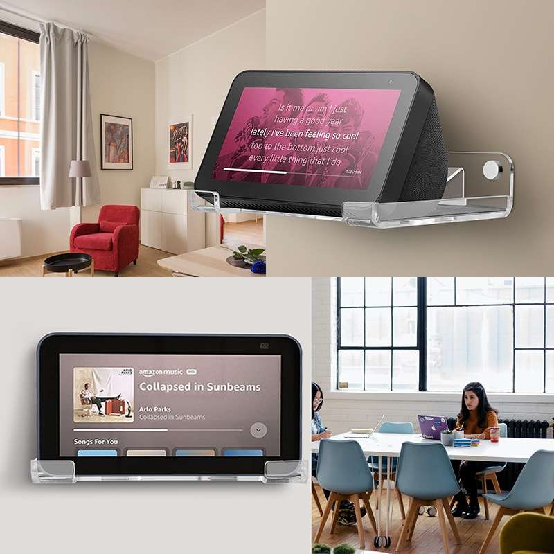 For Amazon Echo Show 5 Speaker 5.5-inch Wall Mount Audio Organizer(Transparent)